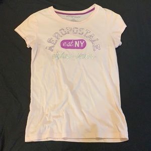 Pink and purple Aeropostale tee-shirt                 Size: Large